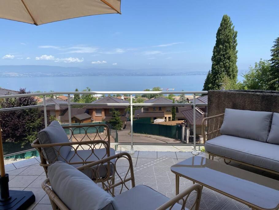 Magnifique Appart Renove Evian Duplex Vue Lac 8 Pers ภายนอก รูปภาพ